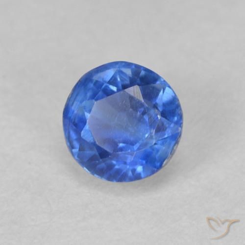 Cianita Azul claro natural de 0.48 ct, Redondo, VS-SI