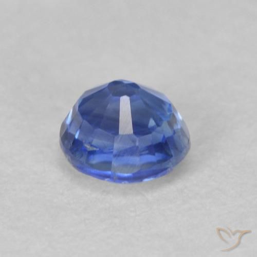 Cianita Azul azur intenso natural de 0.47 ct, Redondo, VS-SI