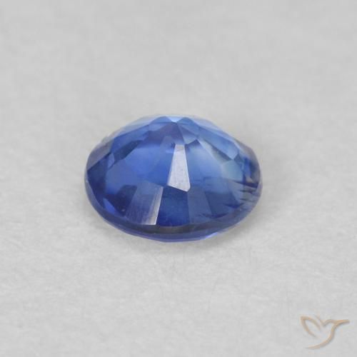Cianita Azul azur intenso natural de 0.35 ct, Corte Redondo, VS-SI