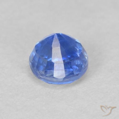 Cianita Azul real natural de 0.52 ct, Redondo, VS-SI