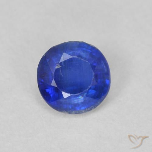 0.32ct Natural Azul claro Cianita, Redondo, VS-SI