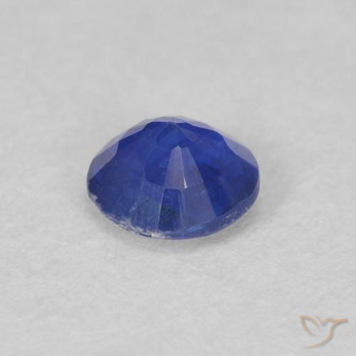 Cianita Azul claro natural de 0.32 ct, Redondo, VS-SI