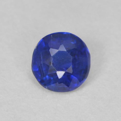 0.33ct Natural Azul oscuro Cianita, Redondo, VS-SI