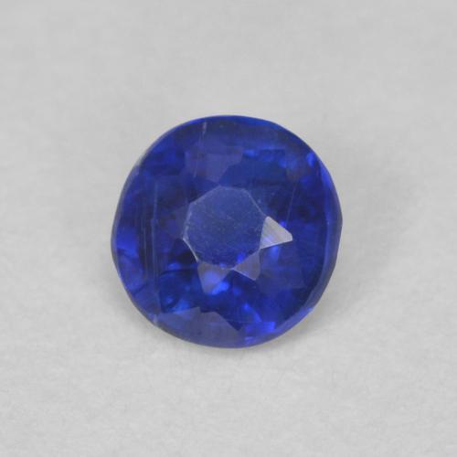 Cianita Azul oscuro natural de 0.33 ct, Redondo, VS-SI