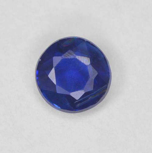 0.34ct Natural Azul oscuro Cianita, Redondo, VS-SI