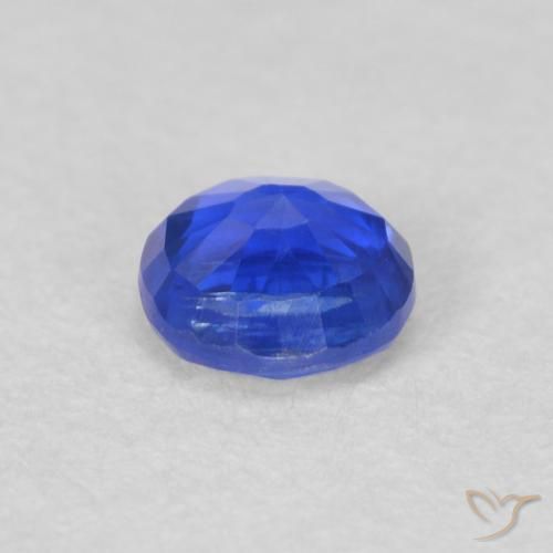 Cianita Azul marino natural de 0.38 ct, Redondo, VS-SI