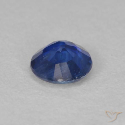 Cianita Azul oscuro natural de 0.52 ct, Redondo, SI