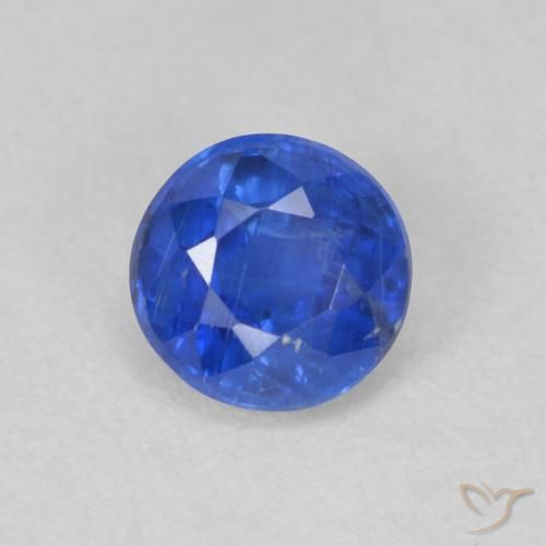 0.69ct Natural Azul real Cianita, Redondo, SI
