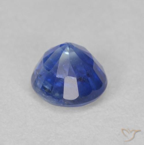 Cianita Celeste natural de 0.73 ct, Redondo, SI