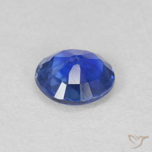 Cianita Azul real natural de 0.48 ct, Redondo, SI