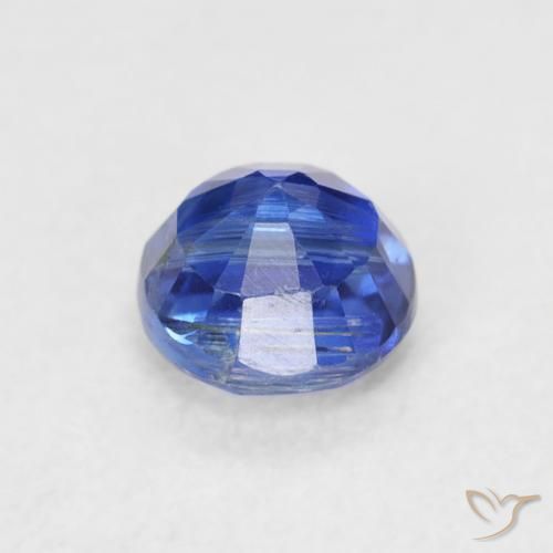 Cianita Azul marino natural de 0.71 ct, Redondo, SI