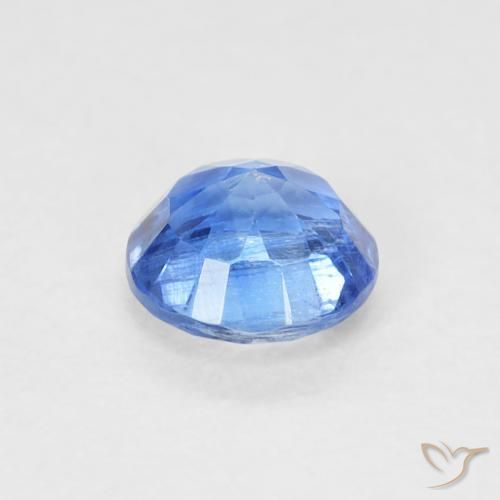 Cianita Azul medio natural de 0.68 ct, Redondo, SI