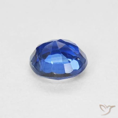 Cianita Azul medio natural de 0.64 ct, Redondo, SI