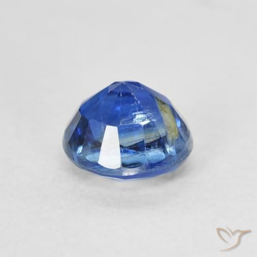 Cianita Azul marino claro natural de 0.82 ct, Redondo, SI