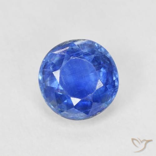 0.82ct Natural Azul claro Cianita, Redondo, SI
