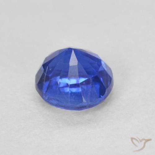 Cianita Azul real natural de 0.39 ct, Redondo, VS-SI