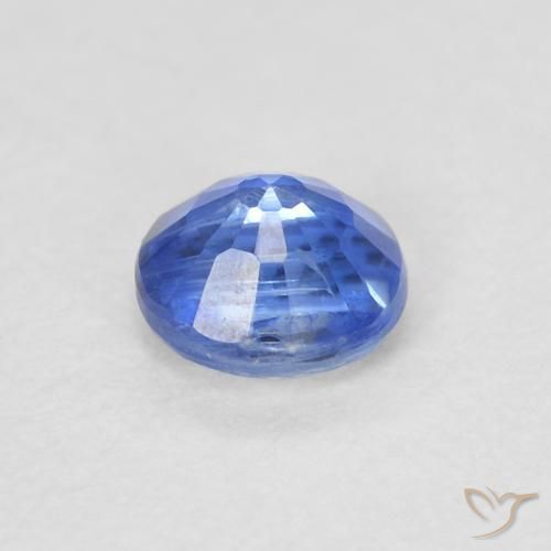 Cianita Celeste natural de 0.31 ct, Redondo, VS-SI