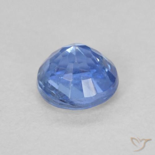 Cianita Celeste natural de 0.43 ct, Redondo, VS-SI