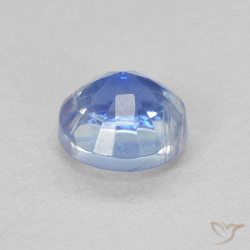 Cianita Azul medio natural de 0.42 ct, Redondo, SI
