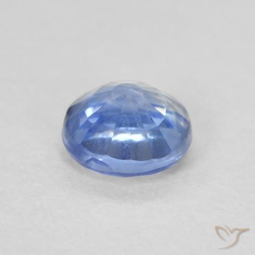 Cianita Azul claro natural de 0.38 ct, Redondo, VS-SI