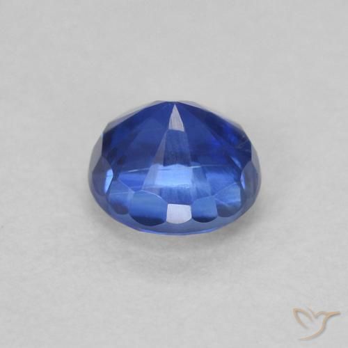 Cianita Azul azur intenso natural de 0.38 ct, Redondo, VS-SI