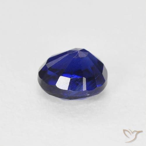 Cianita Azul marino natural de 0.47 ct, Redondo, VS-SI