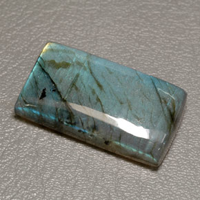 Labradorita multicolor natural de 66,83 ct, transparente, transparente / translúcido