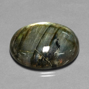 Labradorita multicolor natural de 32,58 ct, transparente, transparente / translúcido