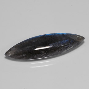 Labradorita multicolor natural de 7,34 ct, transparente, transparente / translúcido