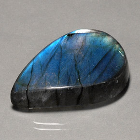 Labradorita multicolor natural de 33,42 ct, transparente, transparente / translúcido