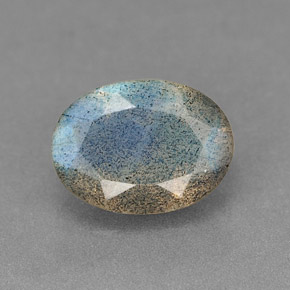 Labradorita multicolor natural de 1,07 ct, transparente, transparente / translúcido