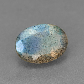 Labradorita multicolor natural de 1,07 ct, transparente, transparente / translúcido
