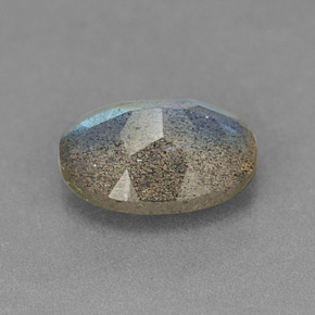Labradorita multicolor natural de 1,07 ct, transparente, transparente / translúcido