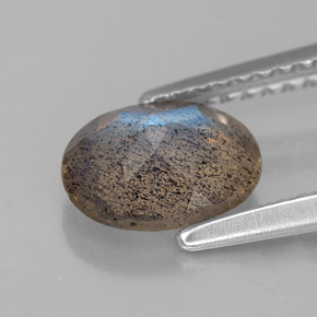 Labradorita multicolor natural de 1,02 ct, transparente, transparente / translúcido