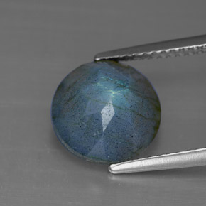 Labradorita multicolor natural de 3,36 ct, transparente, transparente / translúcido