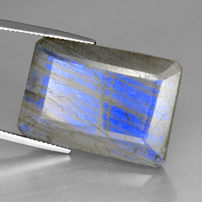 Labradorita Multicolor natural de 35.01 ct, Transparente, Transparente / Translúcido