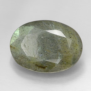 Labradorita multicolor natural de 13,18 ct, corte óvalo, opaco