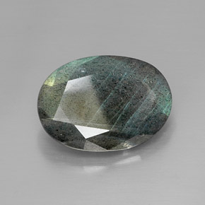 Labradorita multicolor natural de 10,03 ct, corte óvalo, opaco