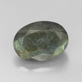 Labradorita multicolor natural de 13,04 ct, corte óvalo, opaco