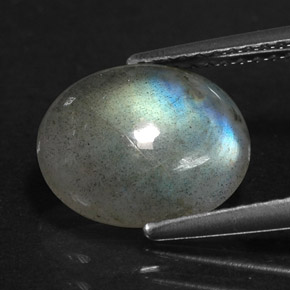 Labradorita multicolor natural de 2,99 ct, transparente, transparente / translúcido