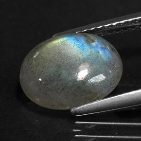Labradorita multicolor natural de 2,99 ct, transparente, transparente / translúcido