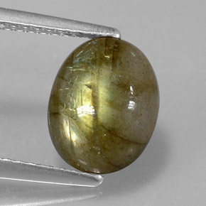 Labradorita multicolor natural de 2,59 ct, transparente, transparente / translúcido