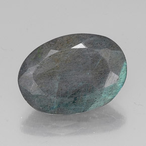 Labradorita multicolor natural de 10,55 ct, corte óvalo, translúcido