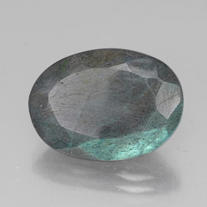 Labradorita multicolor natural de 10,55 ct, corte óvalo, translúcido