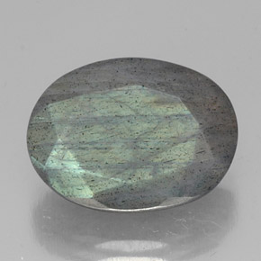 Labradorita multicolor natural de 10,02 ct, corte óvalo, translúcido