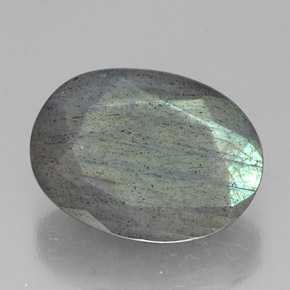Labradorita multicolor natural de 10,02 ct, corte óvalo, translúcido