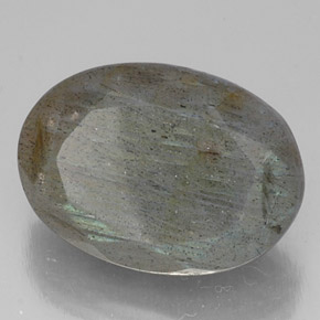 Labradorita multicolor natural de 13,83 ct, corte óvalo, translúcido