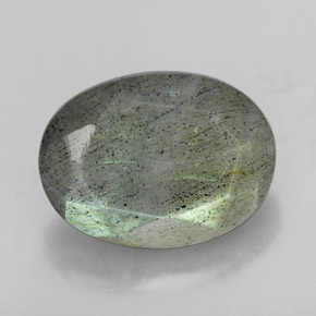 Labradorita multicolor natural de 10,81 ct, corte óvalo, translúcido