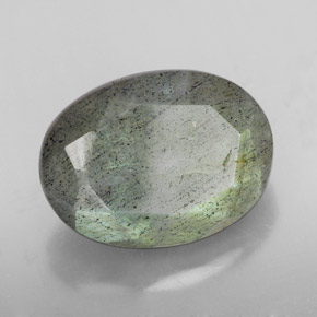 Labradorita multicolor natural de 10,81 ct, corte óvalo, translúcido