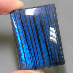 Labradorita Multicolor natural de 111.35 ct, Corte Baguette, Translúcido